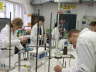 v laboratoriu